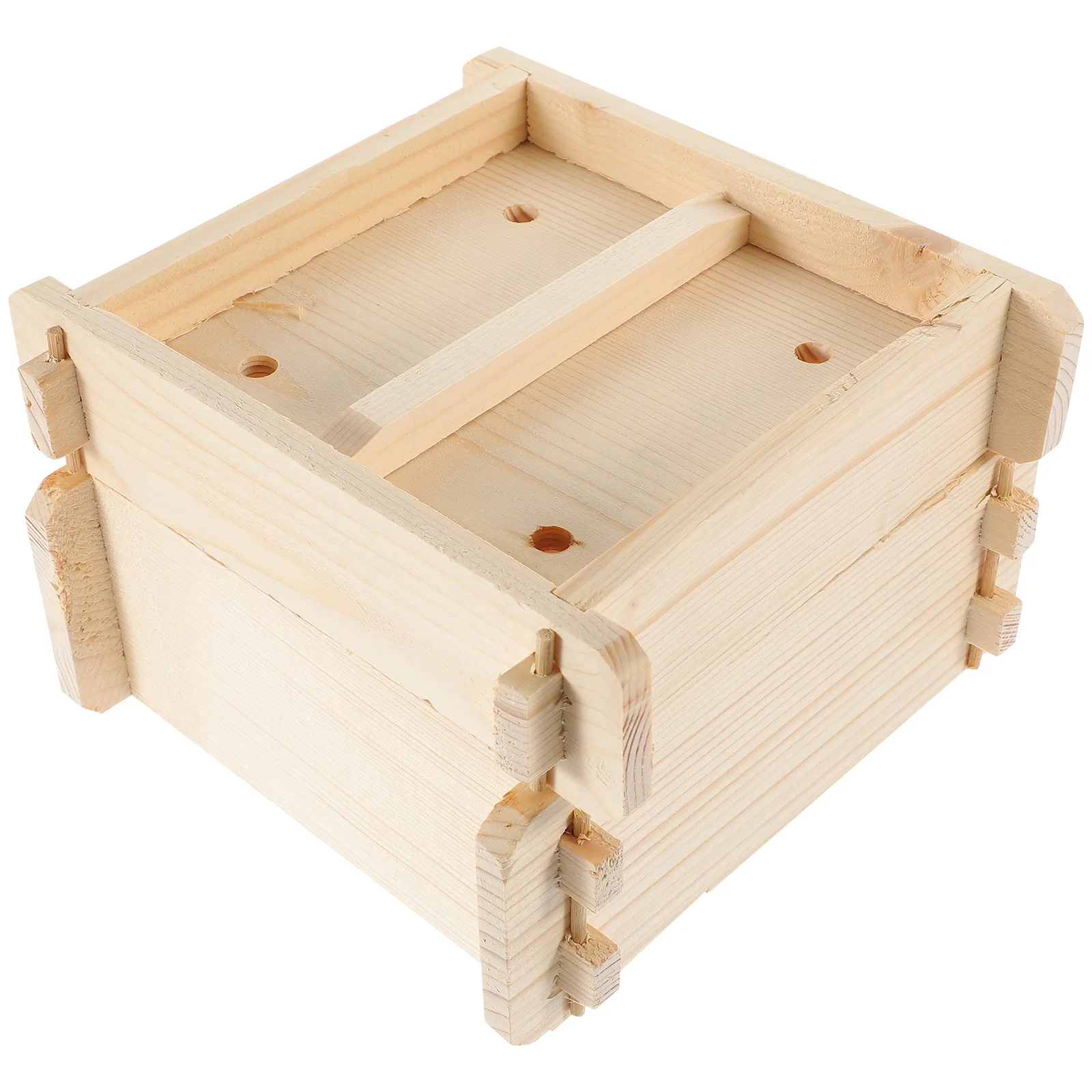 

Kitchen Wooden Steamer Square Shape Food Steamer Lid Multi-Function Natural Wooden Basket Practical Cooking Tool