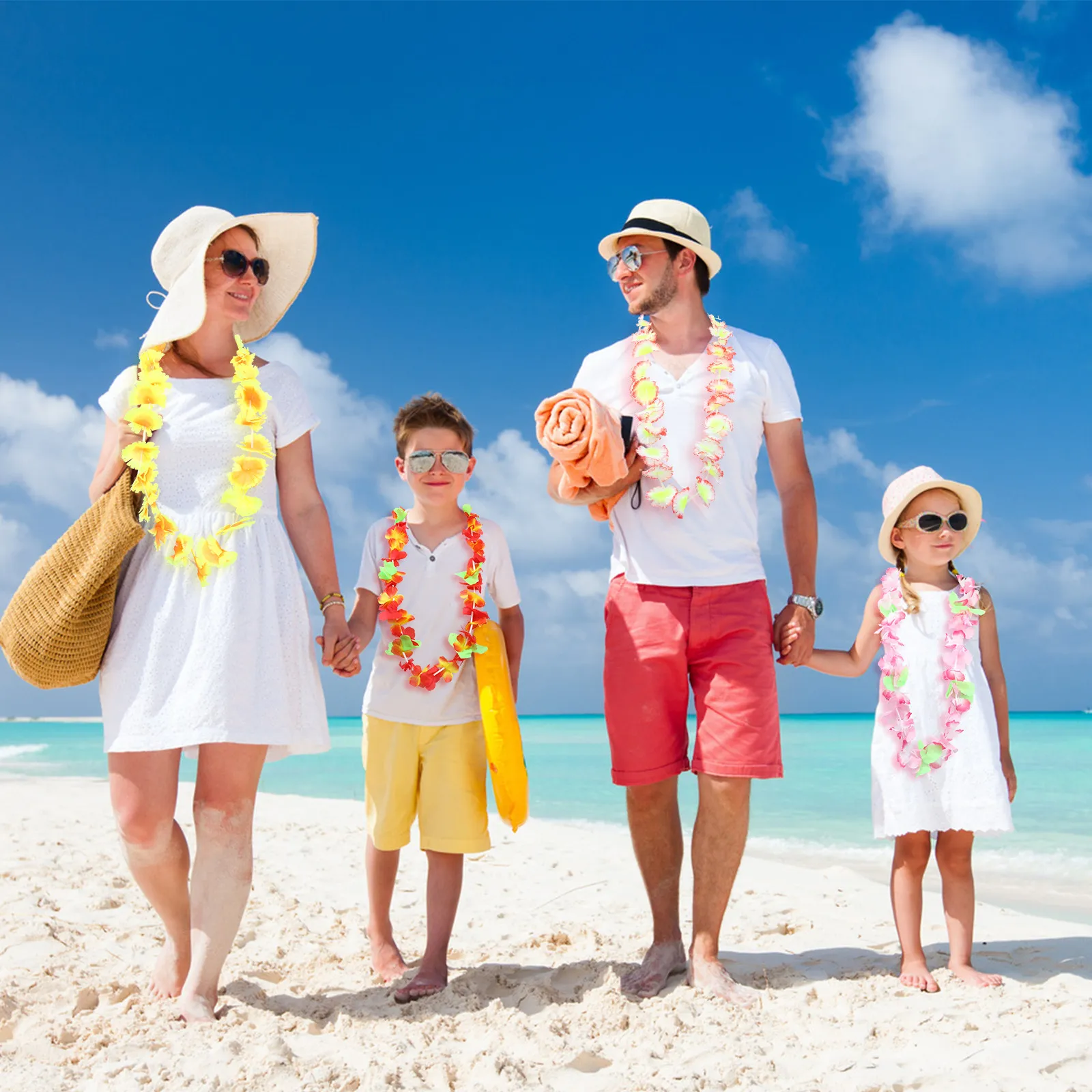 

50 шт. гирлянд из ткани премиум-класса для декора, для сценических выступлений, пляжных вечеринок, свадебной фотосъемки