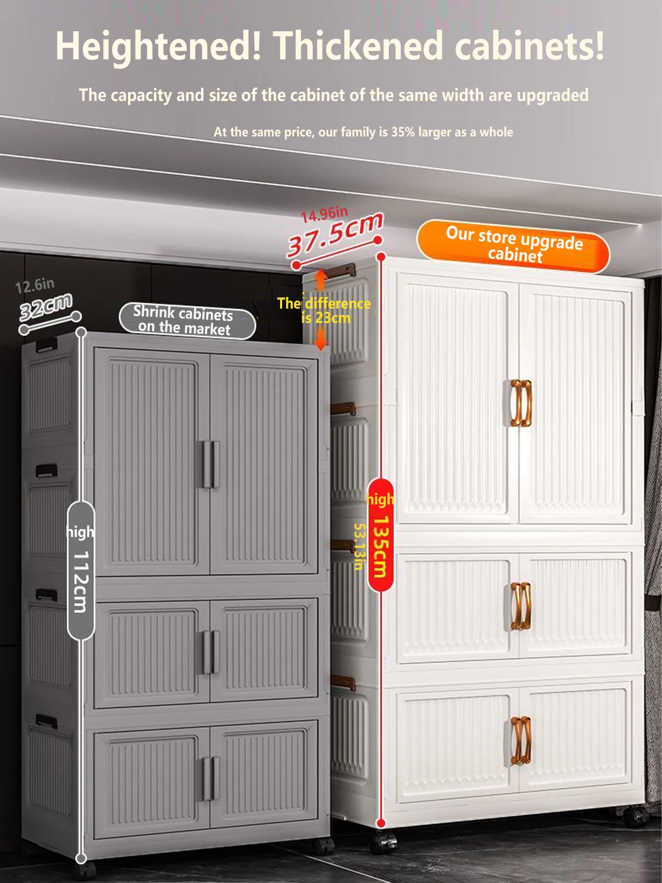 Installation Free Baby Wardrobe Foldableing Storage Cabinet Multi Layer Children's Small Wardrobe Home Clothes Storage Box Stora