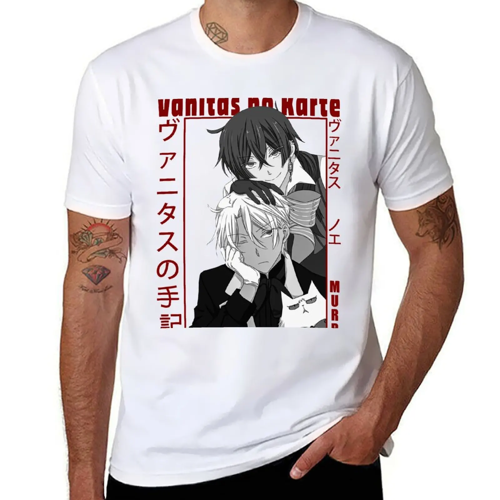 

Noe and Vanitas and Murr- Vanitas no Karte T-Shirt Christmas Casual Tee Shirt
