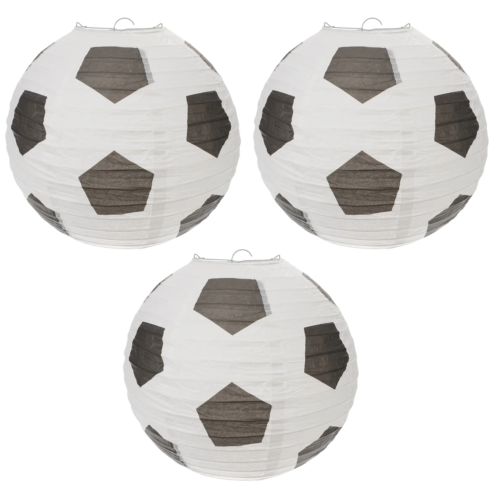 Lantern Paper Hanging Ball Lanterns Soccer Decorations Party Football Chinese Japanese Sports Cup Lamp Ceiling Decorative