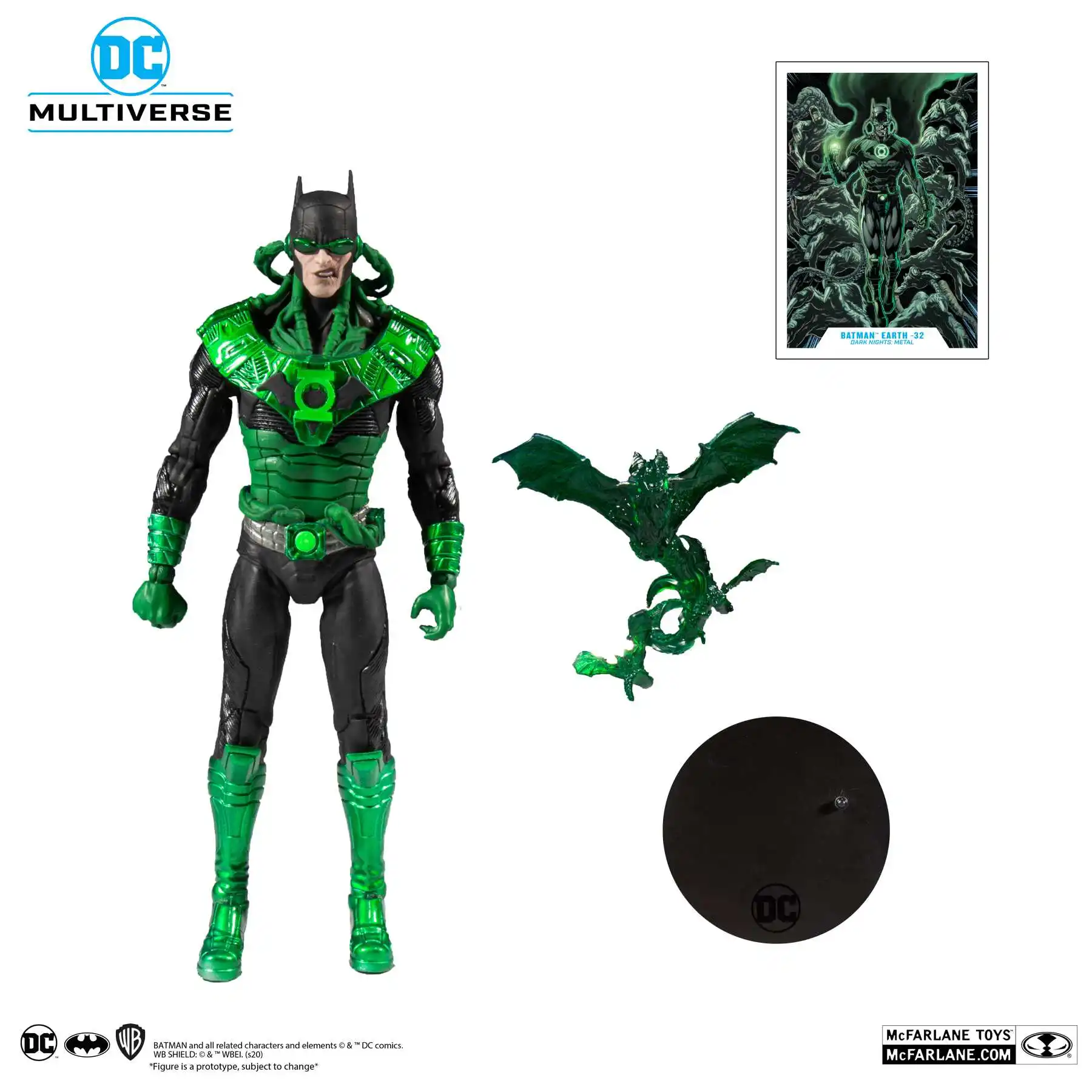 7 Inches Dc Comics Series Dark Knight Batman Hal Green Lantern Breaking Dawn Trap Light Double Set Action Figure Toy Gift