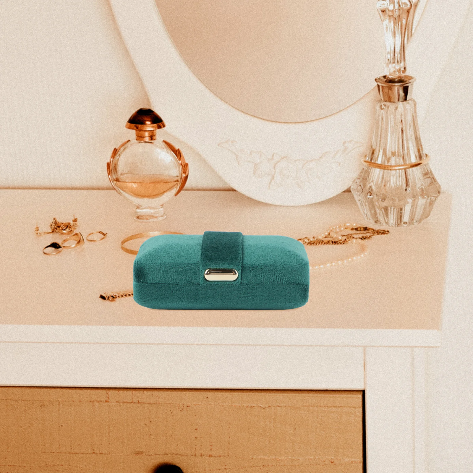 

1Pcs Jewelry Storage Box Flannel High-Grade Organizer Portable Necklace Bracelet Ring Case Travel Jewelry Holder Packaging