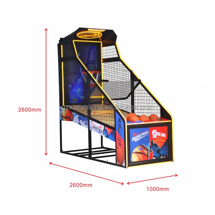 55-Inch LCD Indoor Playground Sport Game Basketball Simulator 1-Year English Language Coin Operated Durable Metal Materialpromot