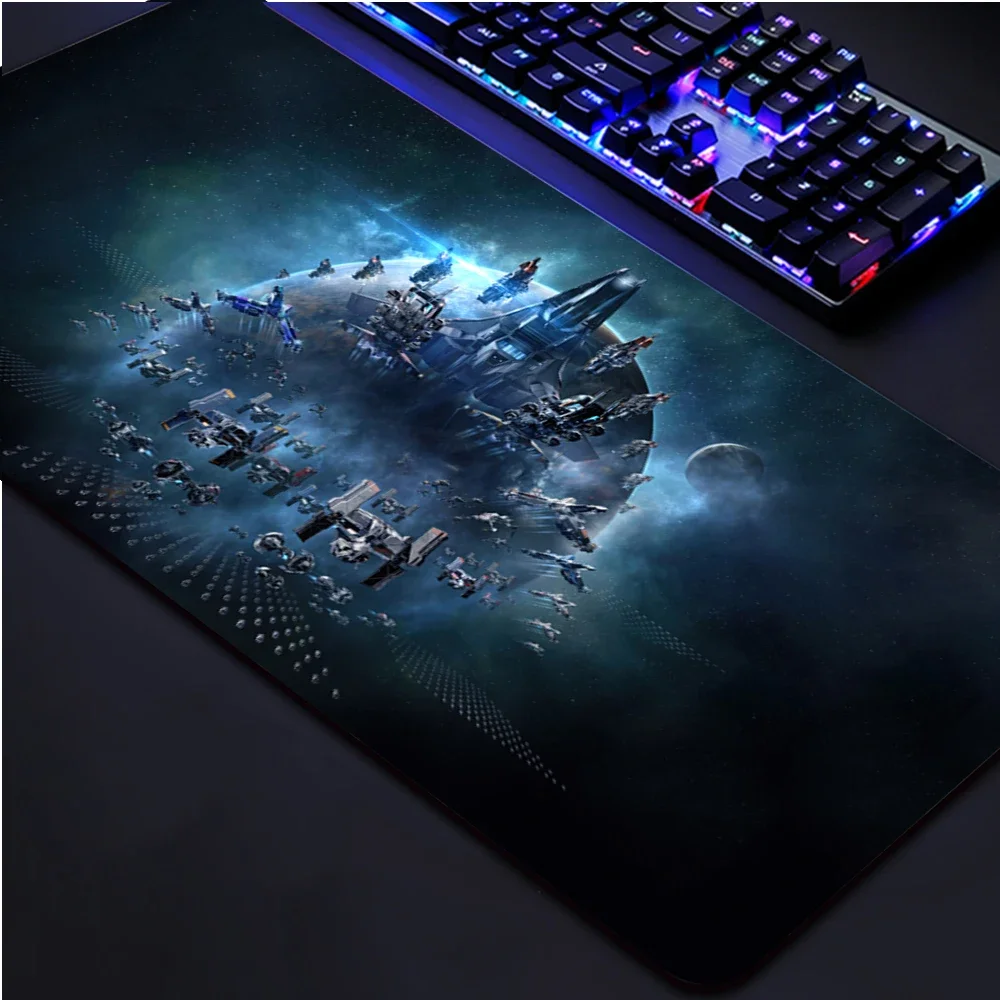 Eve Online 90x40cm XXL Rubber Super Large PC Mousepad Gamer Gaming Mouse Pads XL Desk Keyboard Mat for Computer Laptop Mat