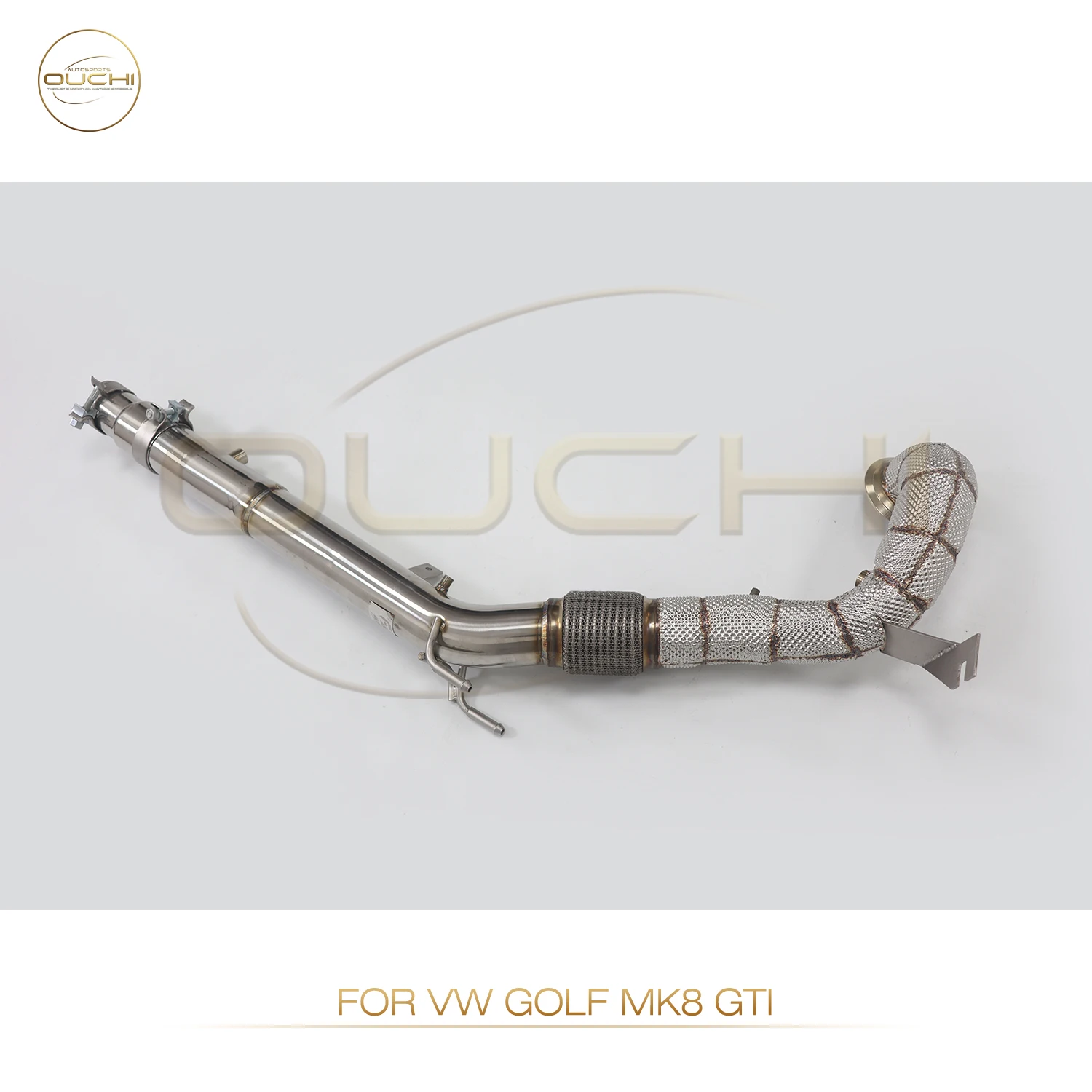 

OUCHI Exhaust System High Flow Performance Downpipe for Volkswagen Golf R MK8 2.0T With Heat Shield Racing Pipe