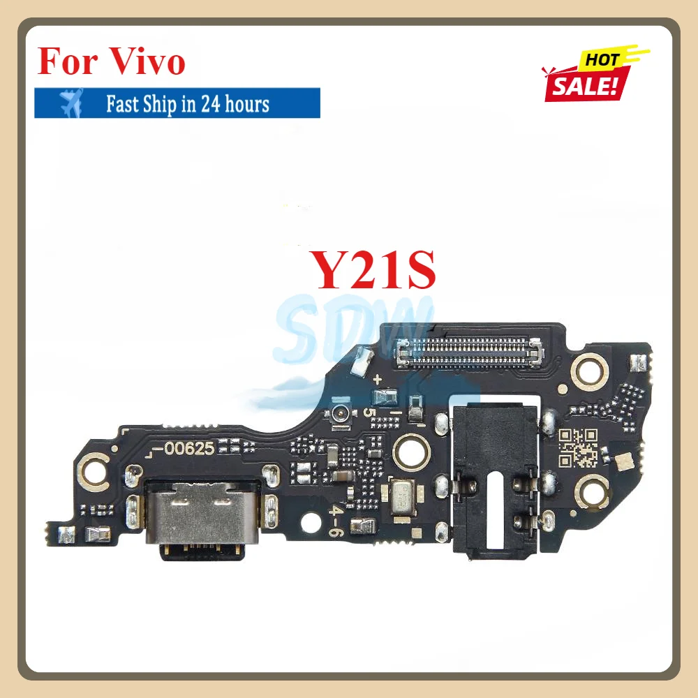 USB Charging Port Dock Plug Connector Charger Board With Mic Flex Cable For Vivo Y20 Y20i Y20s G Y21 Y21A Y21e Y21G Y21s Y21T