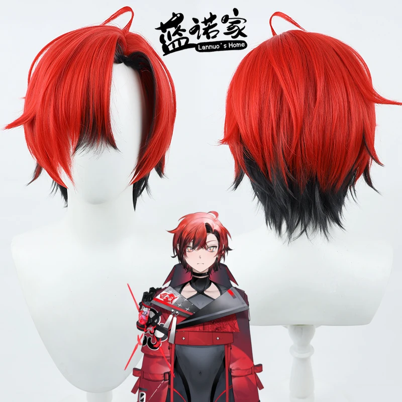 

Virtual YouTube Vtuber Machina X Flayon Cosplay Wig Halloween Carnival Party Props Synthetic Hair Heat Resistant Fiber + Wig Cap