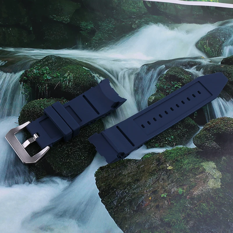 26mm Black Silicone Rubber Watch Band Strap for Invicta Men‘s Reserve Pro Diver Sport Waterproof Replacement Wristband Free Tool - view 5