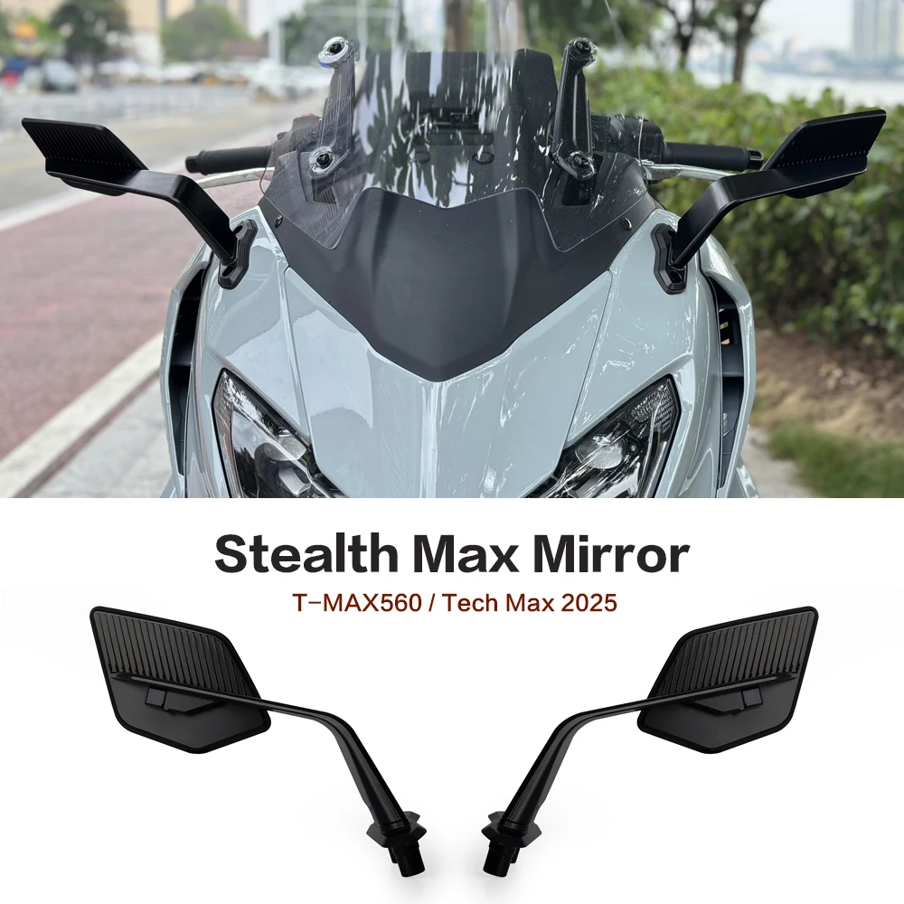 

For YAMAHA T-MAX560 T-MAX 560 TMAX560 Tech Max 560 2025 New Motorcycle Rear View Mirrors Adjustable Aluminum Mirror Accessories