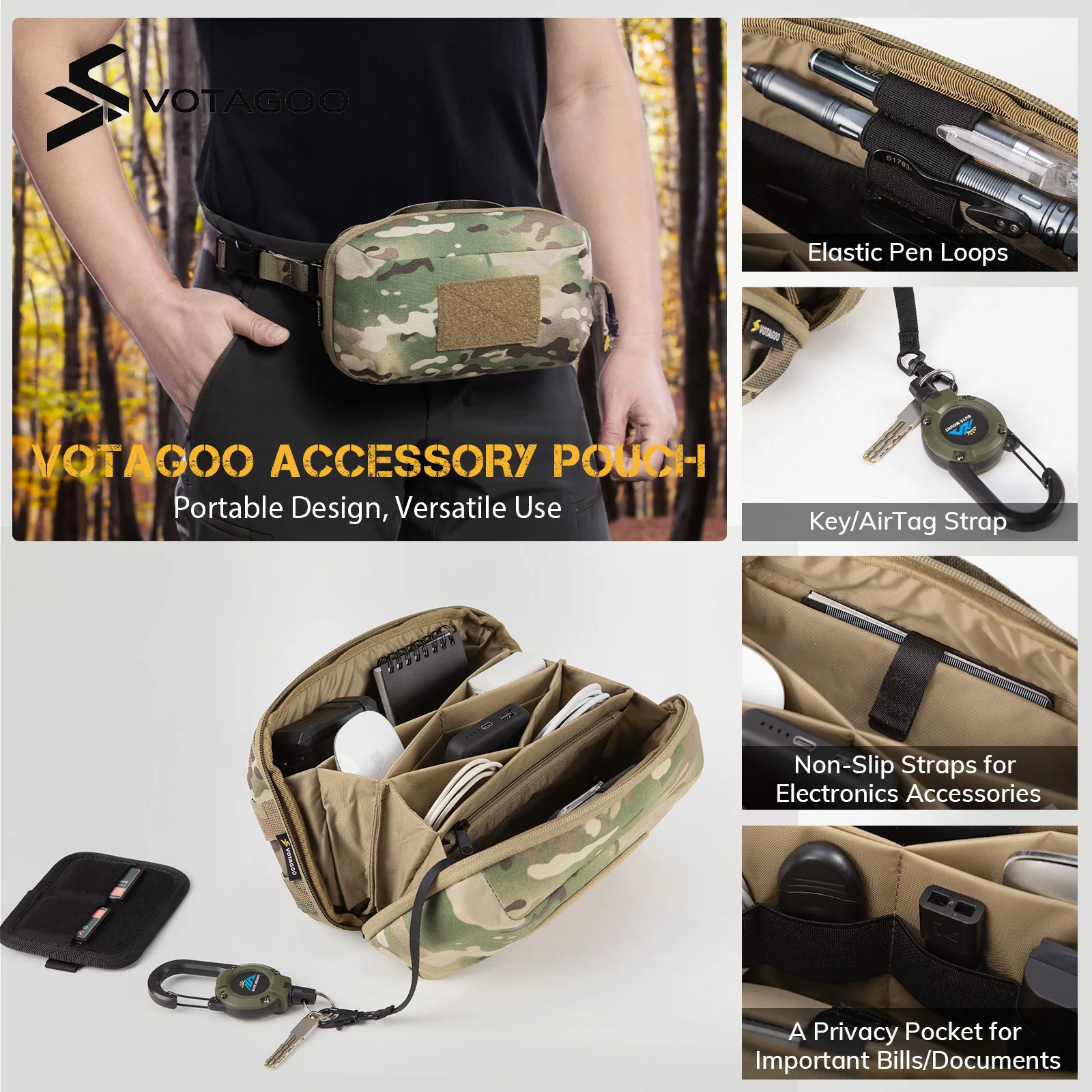 VOTAGOO 전자제품 정리용 테크 파우치 (충전기, - Tech Accessories Travel Organizer Pouch 리뷰 및 가격