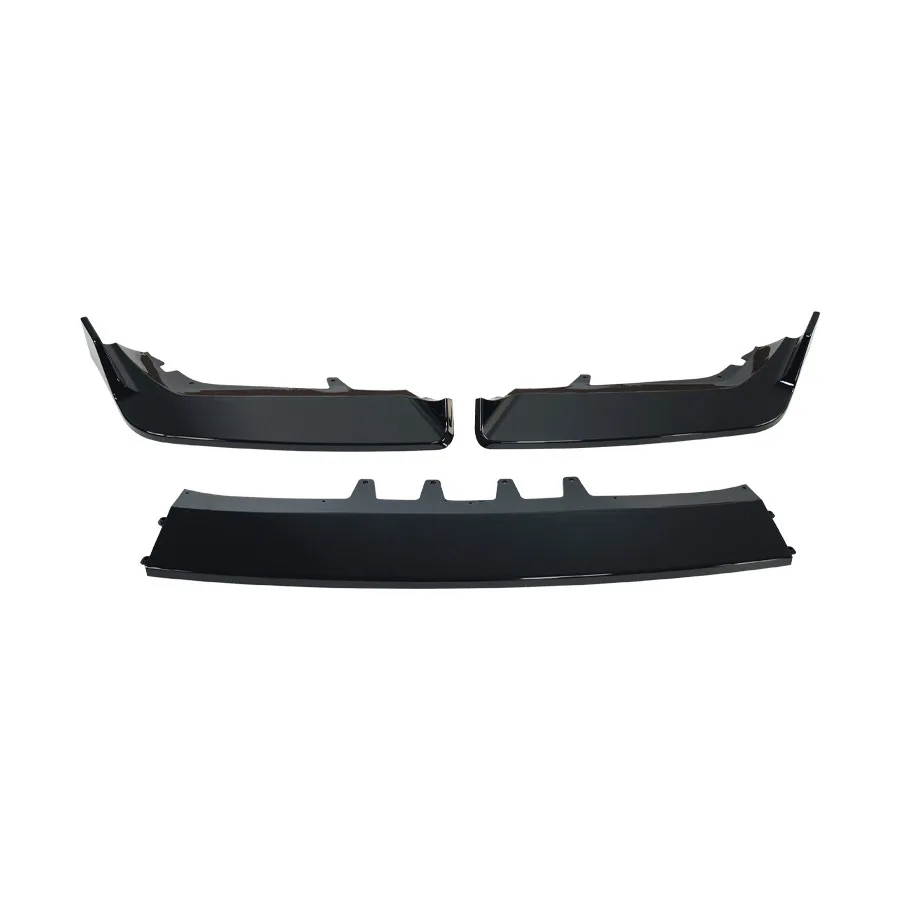 For BMW 7 Series G70 2023-2026, MP Style Front Splitter Front Lip, 3-Piece Design, Gloss Black, ABS Material