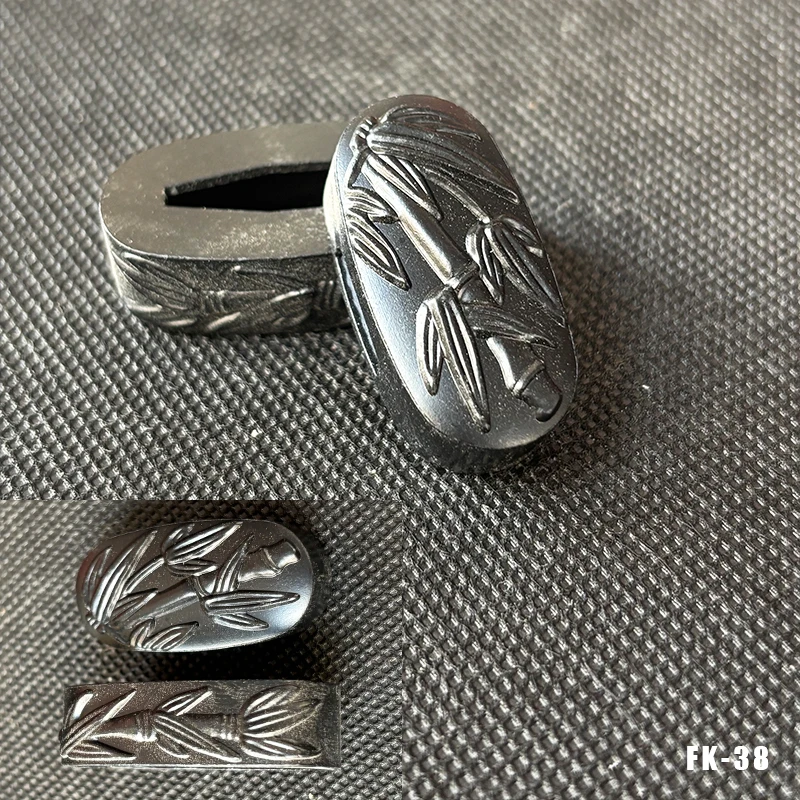 Hochwertige Legierung Katana-Griffkappe Fuchi Kashira Griffkragen für Japanische Schwerter Samurai-Katanas Wakizashi-Schwerter Zubehör – Detail 20