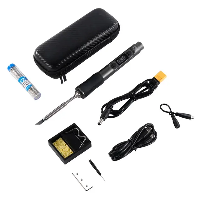 SEQURE D60B Pro Kit przenośna Mini elektryczna lutownica o stałej temperaturze obsługuje PD3.0 FPV Lipo narzędzie zasilane z baterii