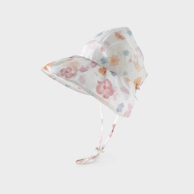 Dave Bella Kids Hat Summer New Fashion Print Hat Sweet Cute Breathable Girls Baby Fisherman's Hat Outdoor DB2251913