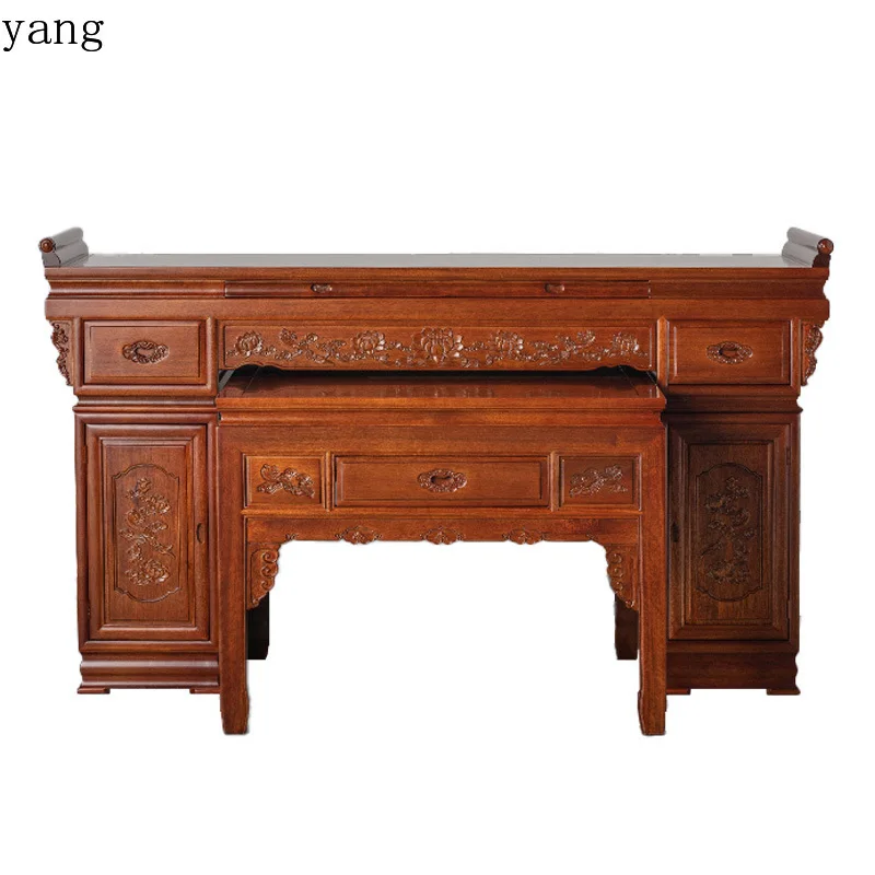 LH1 Solid Wood Offering Table Shentai Zhongtang Guanyin Home Tribute Table