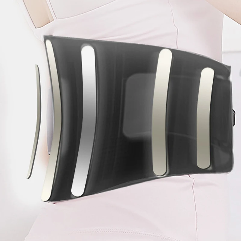 Electric Vibration massage Wireless Lumbar Spine Brace Far Infrared Heat Back Support  Therapy Waist Herniated Disc Pain Relie