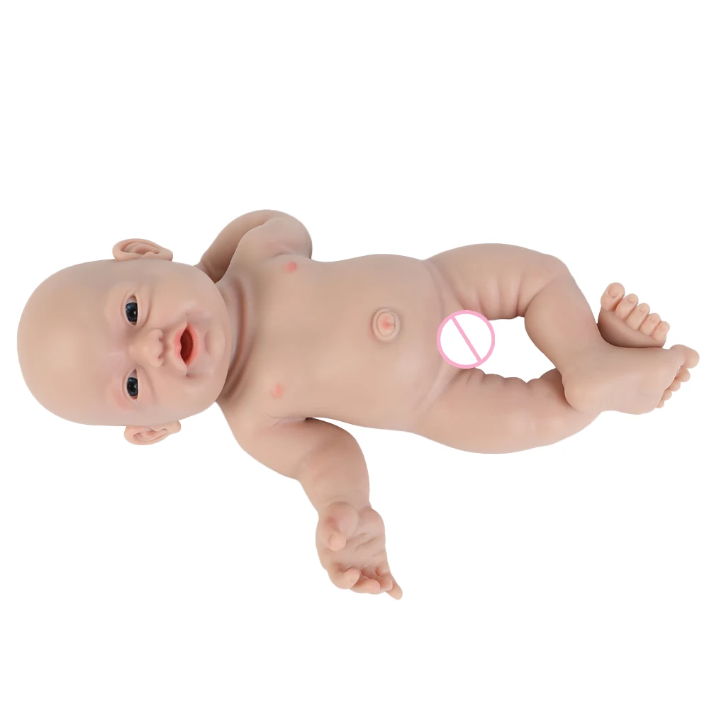 IVITA 30.47cm Full Body Silicone Baby Dolls Look Real Girl Toys, Not Vinyl Dolls, Soft Realistic Newborn Silicone Baby Doll Gift