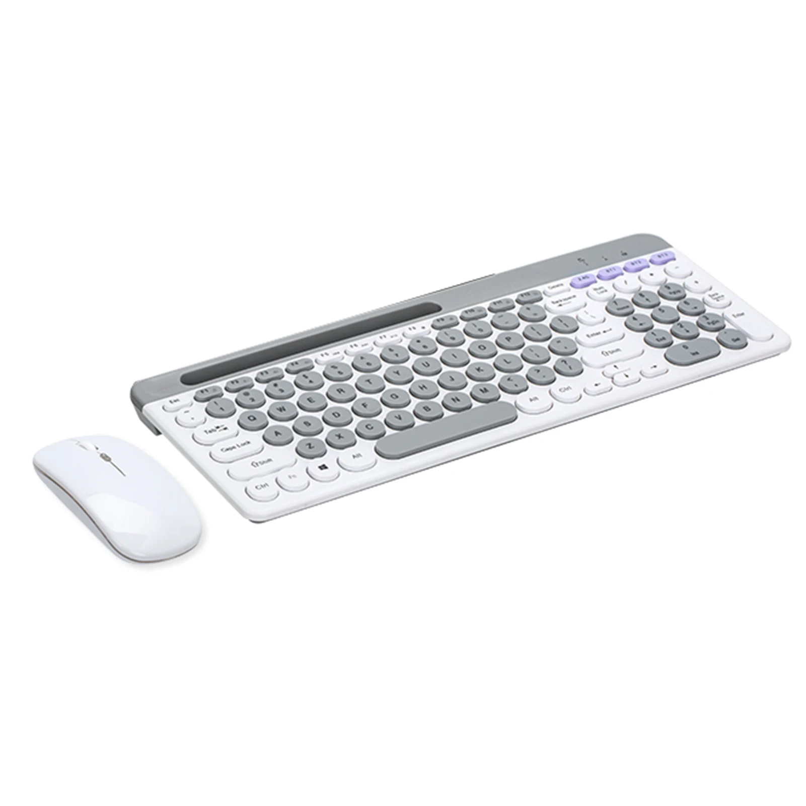 

Dual-mode Wireless Keyboard Mice Combo 2.4G BT5.0 Membrane Keyboard BT 3-Channel Can C Connect Four Device Rechargeable Keyboard