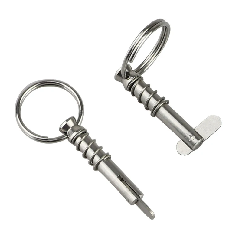 1/2/3/4/5PCS 316 Stainless Steel Marine Hardware Accessories Pull Ring Spring Quick Pin Safety Pin Automatic Locking Pin