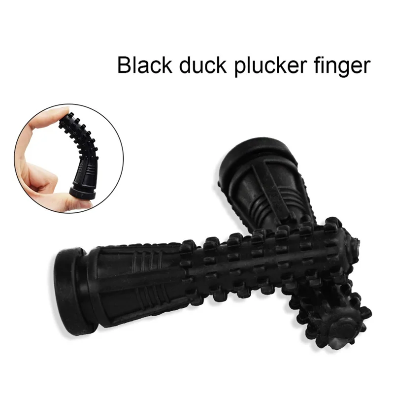 

50PCS Chicken Plucker Fingers, Poultry Feather Plucking Rubber Hair Removal Finger For Chicken Duck Quail Goose Durable Black-B6