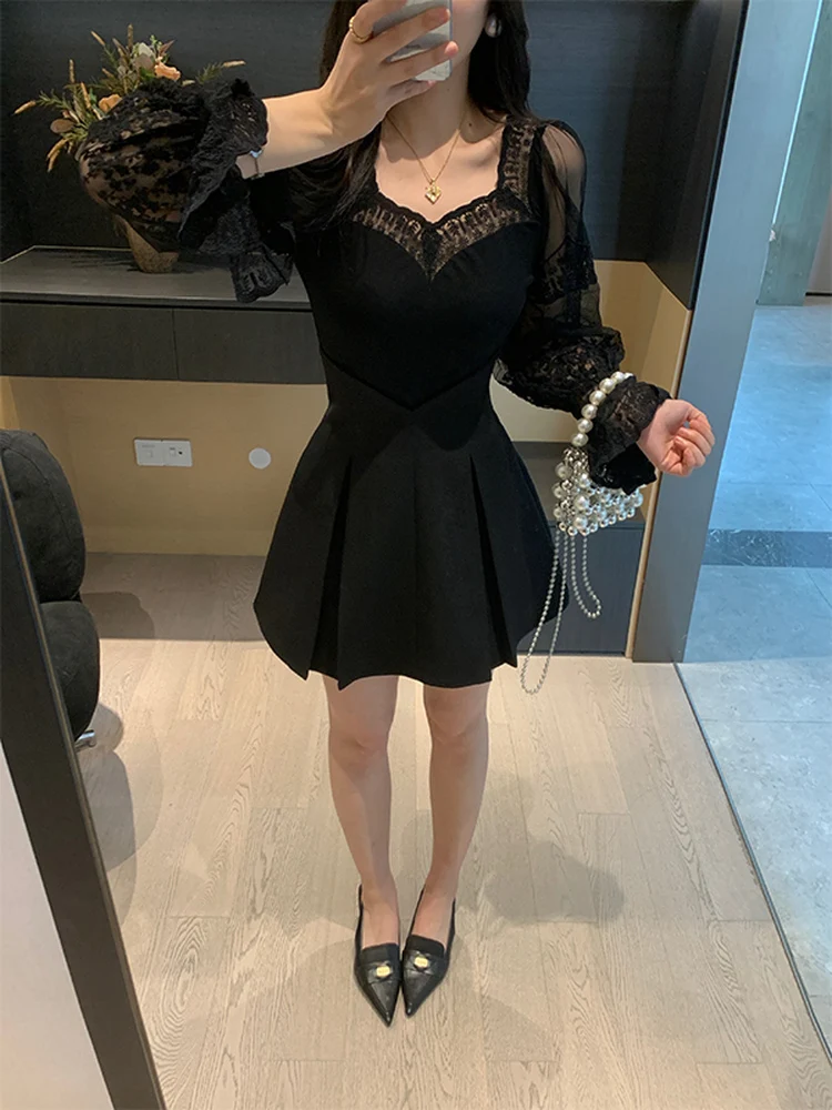 

Весенняя юбка-трапеция XINYI Mohr с V-образным вырезом, завышенной талией, из полиэстера и спандекса, повседневный стиль