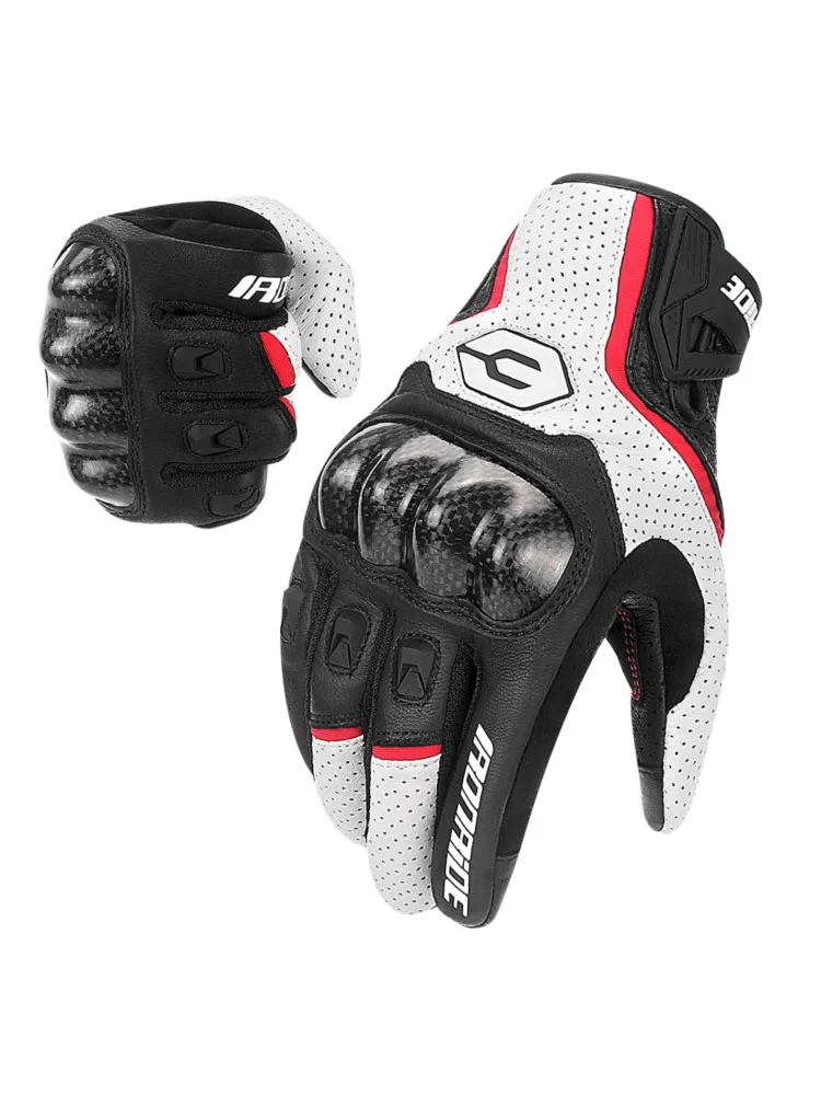 AliExpress HEROBIKER Men Leather Gloves Summer Breathable Motorcycle Racing Gloves Motorbike Guantes Moto Motocross Cycling Gloves Protective