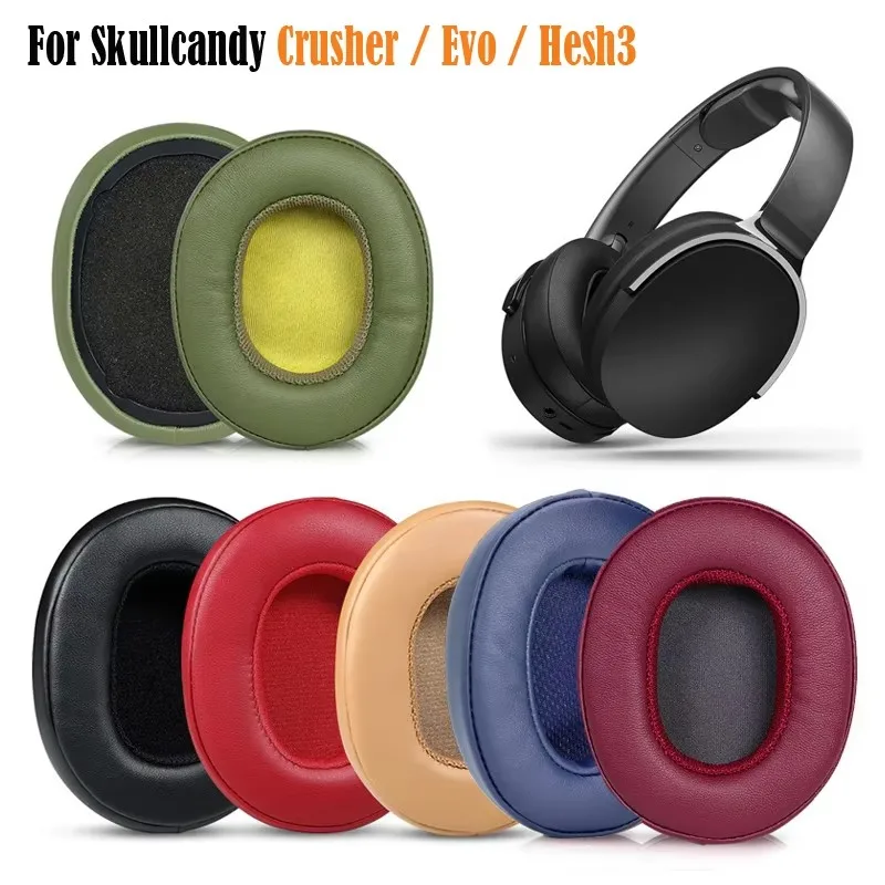 Ersatz-Ohrpolster, passend für Skullcandy Crusher Wireless Crusher Evo Crusher ANC Hesh 3-Kopfhörer, Ohrpolster, Ohrpolster, Headset