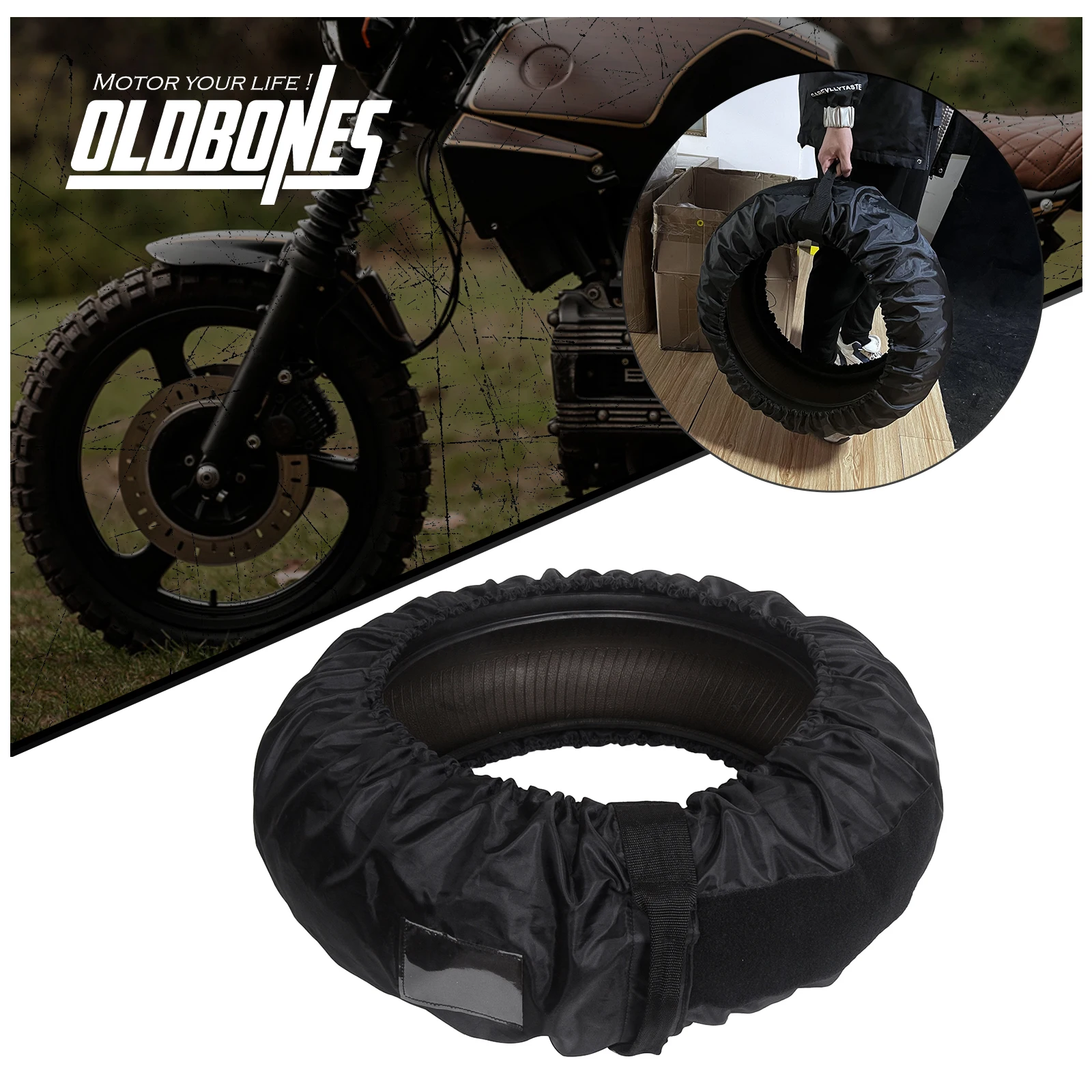 Universal Wheel Dust Cover 16inch-21inch Motorcycle Tire Blanket Cover Tyre Vehicle Windbreak Wheel Storage Bag 1PC