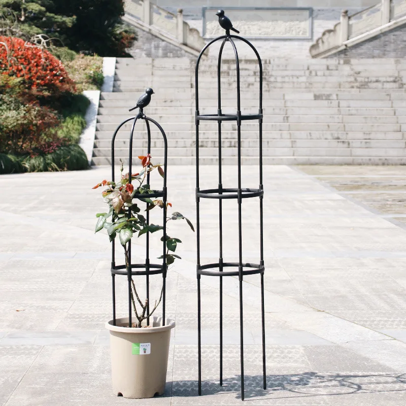 Splicing Type Plant Climbing Frame Outdoor DIY Flower Stand Portable Plant Support Rack Garden Obelisk Trellis