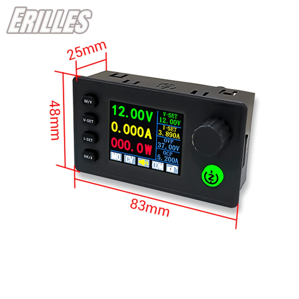 SK150C カラースクリーン CNC リフト電圧調整可能な DC 電圧レギュレータ電源 CC CV 充電モジュール 40V 8A 150 ワット