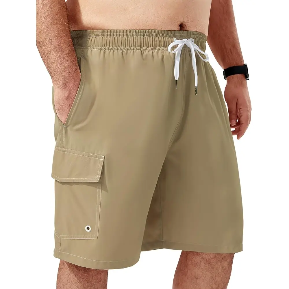 

Мужские плавки больших размеров (XL-6XL) с быстрым высыханием, шорты для плавания, пляжные шорты для мужчин