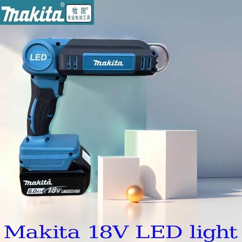 

Makita Outdoor Portable Floodlight Spotlight Camping Work Light LED Car Work Night Fishing Light For Makita 18V Battery Pin