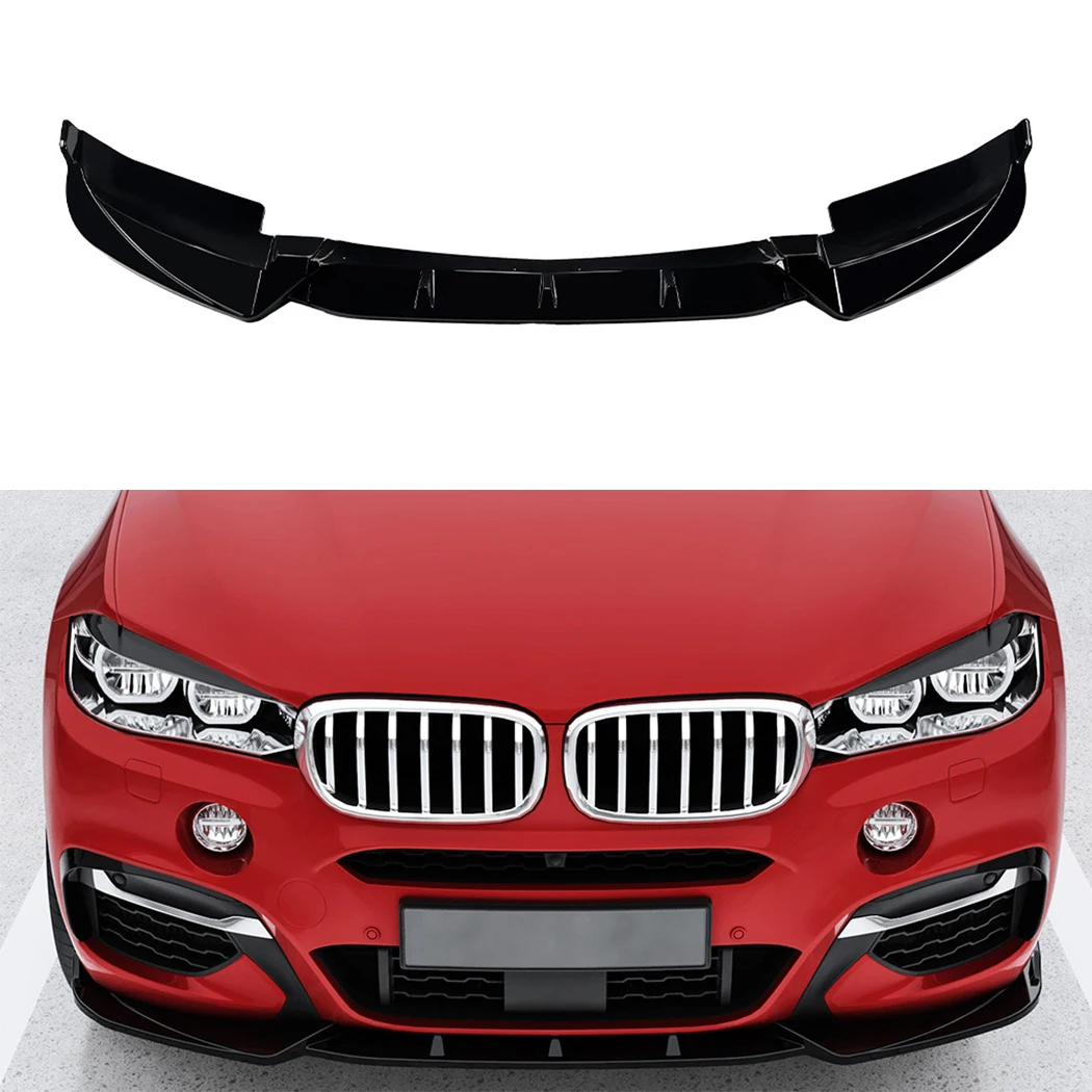

Для BMW X6 F16 M Sport 2015-2019 передний бампер, спойлер, разделитель, диффузор, комплект кузова, тюнинг, ABS Canard, защитная крышка для губ