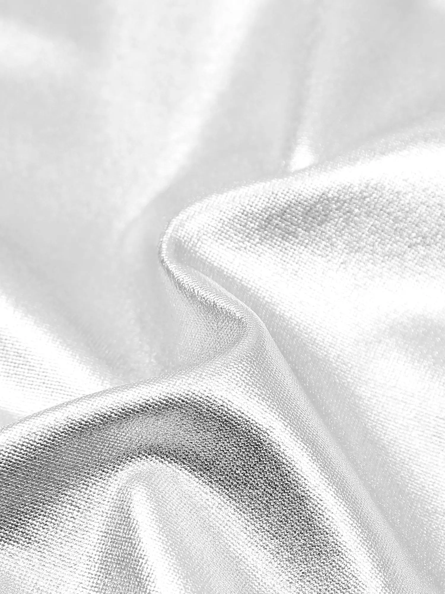 Costumes de Performance de brevChang pour Femmes, Robe T-Shirt Brillante D.lique, Col Rond, Manches sulf, Bordures Côtelées, Robes Droites