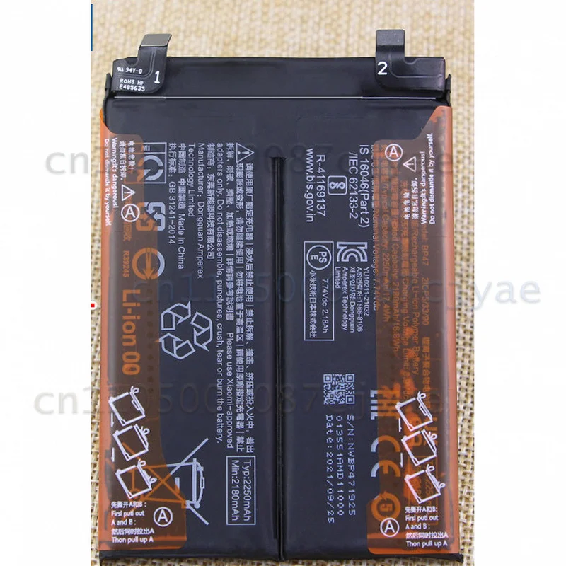 For Redmi Note 11 Pro+ Smartphone Replacement Battery BP47