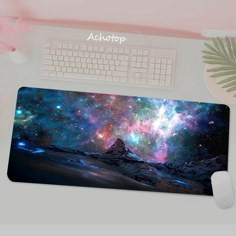 70x30cm Space Gaming Play Mat Mousepad Moon Cartoon xl Large Size Gamer Mouse Pad Big Keyboard Desk Computer PC Mat Notbook Pads