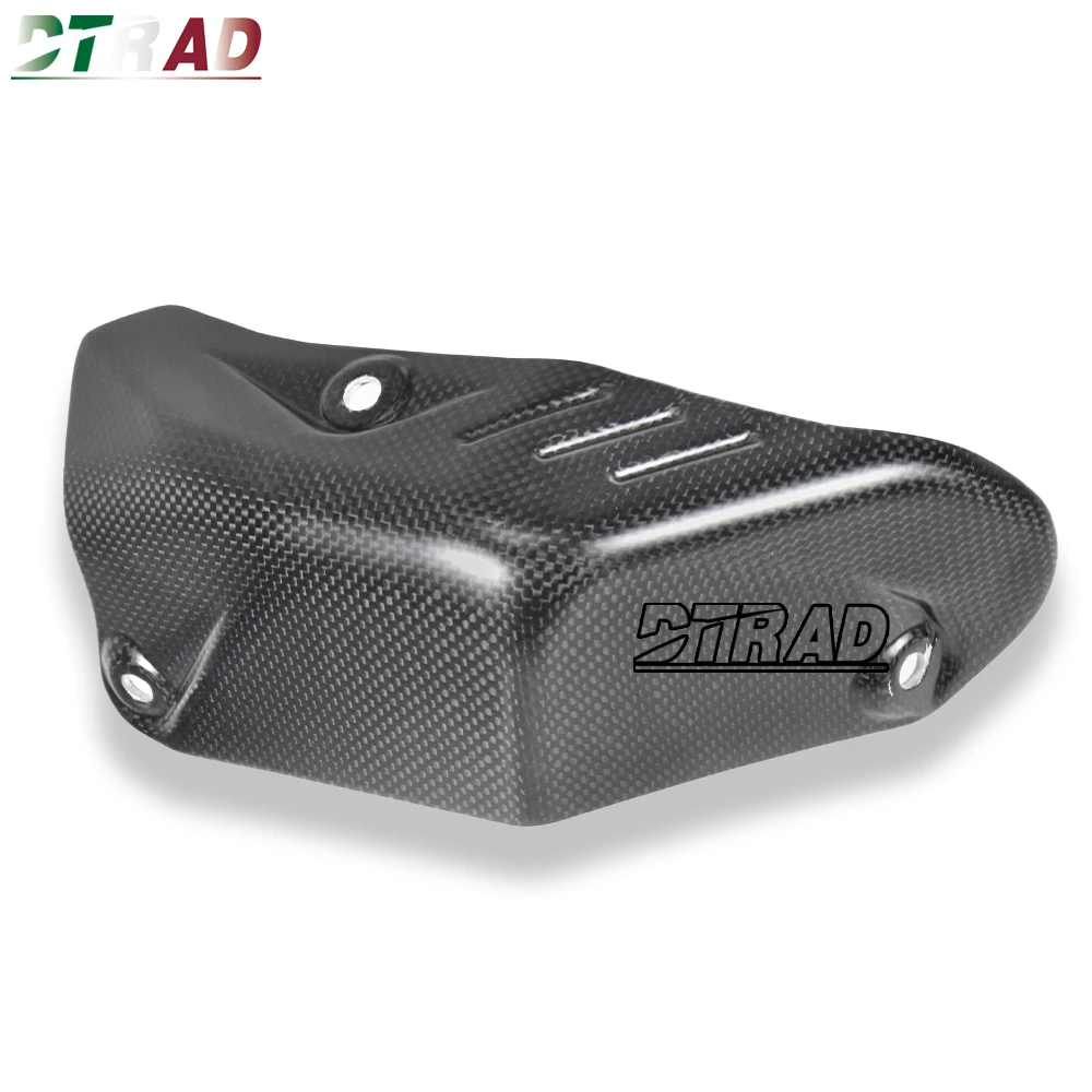 For DUCATI Hypermotard 698 Mono RVE 2024 2025 Carbon Fiber Rear Exhaust Hood Coverr Heat Shield Protector Motorcycle Accessories