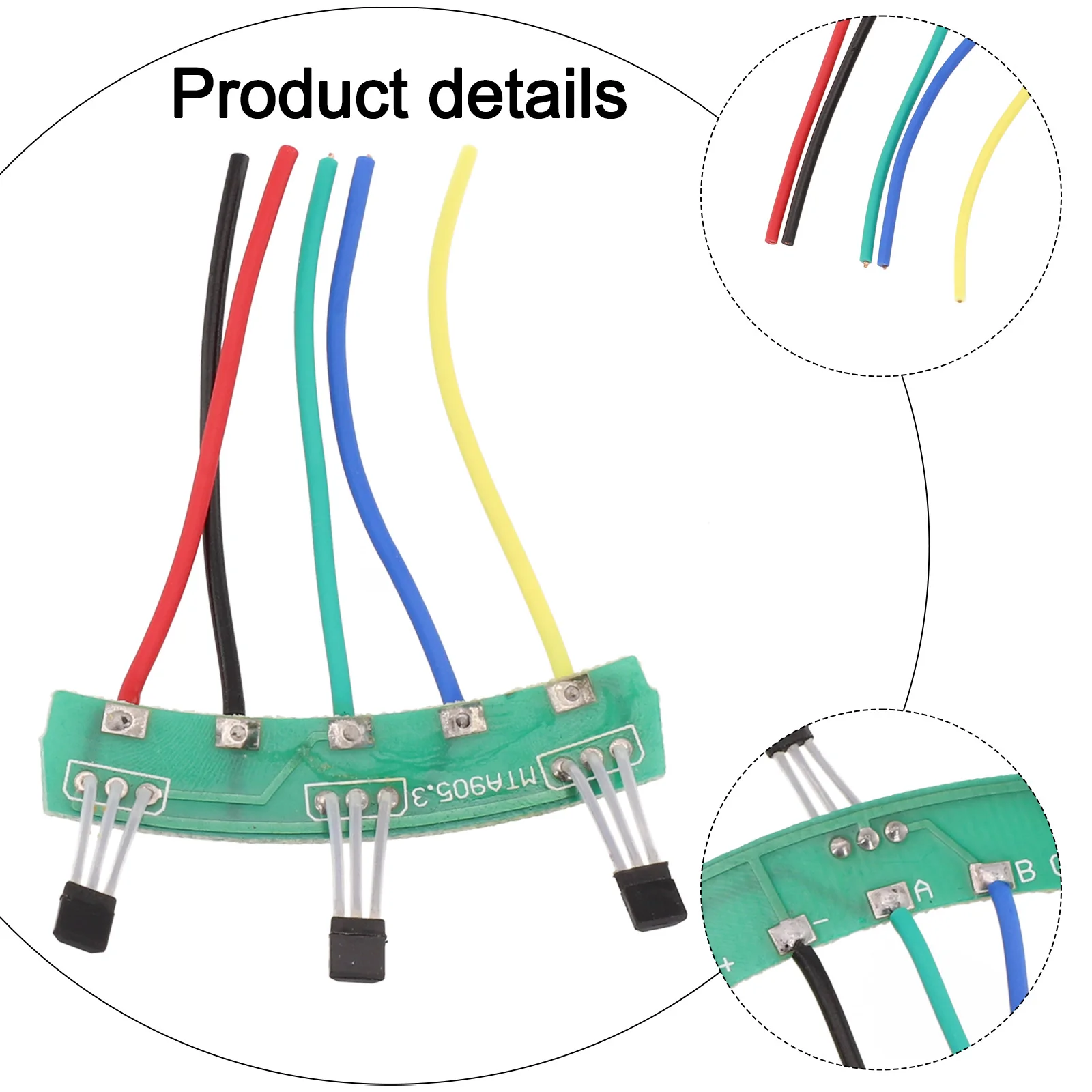 Electric Bicycle Motor Hall Sensor With Board Cable 3144/3413 Brushless Motor Hall Element For E-bike E-scooter Accessories