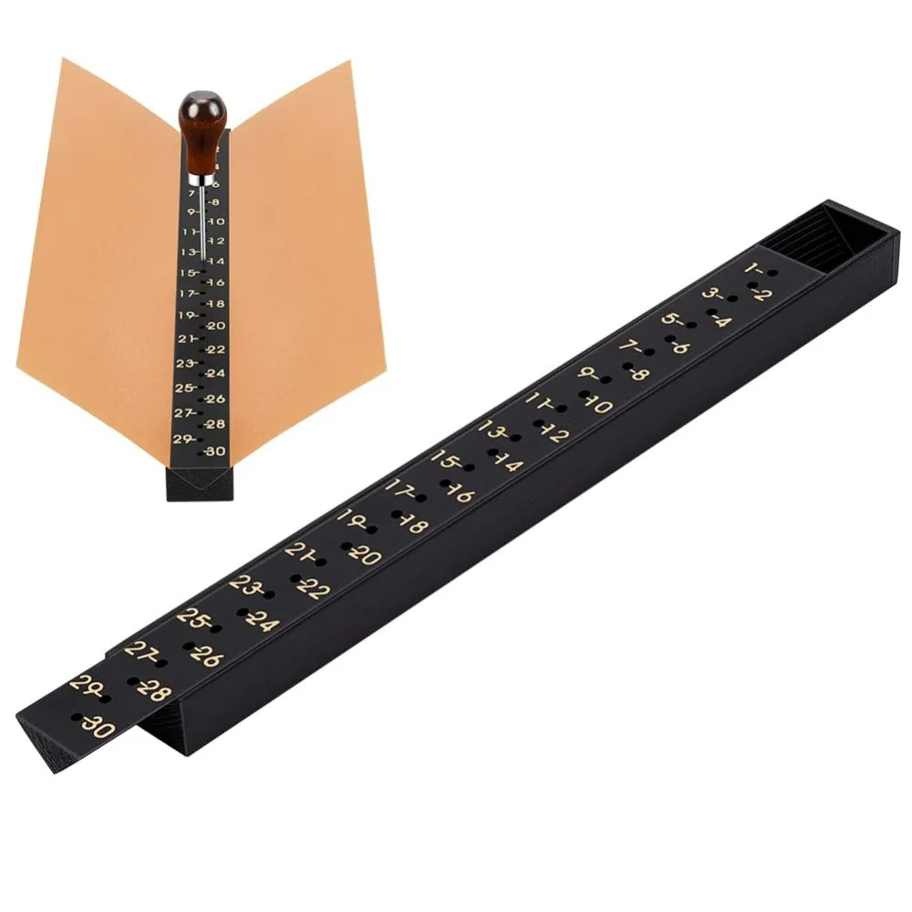 Ferramenta de perfuração de assinatura para encadernação de livros imperiais de 12 polegadas com escalas, kit de ligação manual, conjunto de guia de perfuração