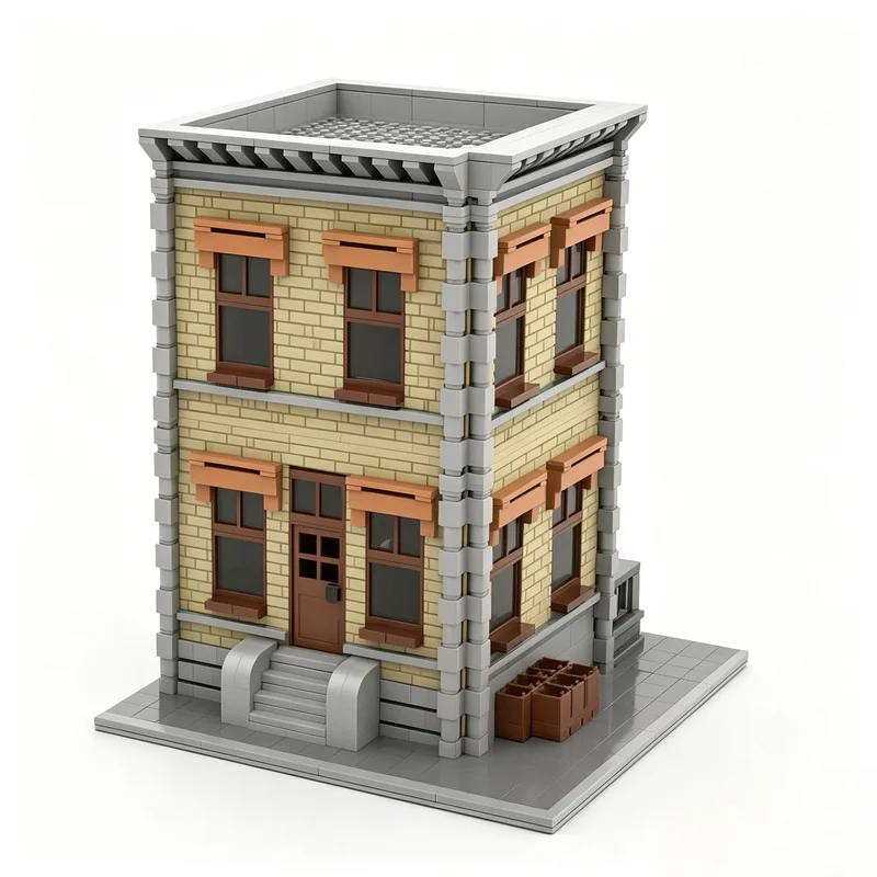 1561Pcs MOC Famous Film City Town House Modular Custom Building Blocks DIY Themed City Scene Model Education Assembly Toy Gifts