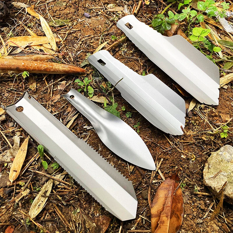 

1PC Titanium Multi-Tool Shovel Multifunctional Carry Bag Multipurpose Shovel Garden HandTool Lightweight Digging Shovel Survival