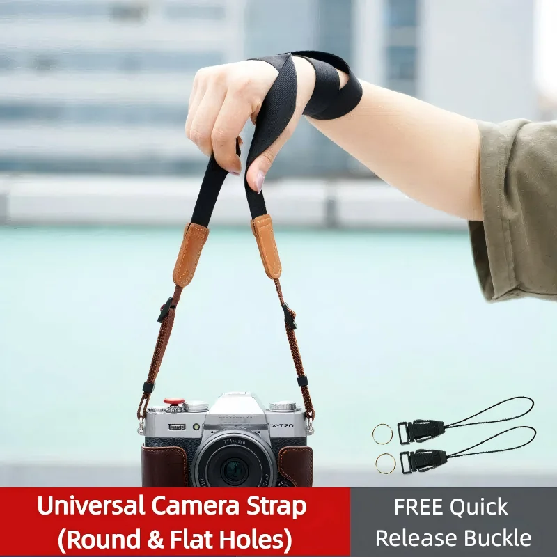 Quick Release Nylon Camera Strap for Sony Fuji Canon Nikon DSLR, Universal Padded Shoulder Sling with Quick Detach Buckle