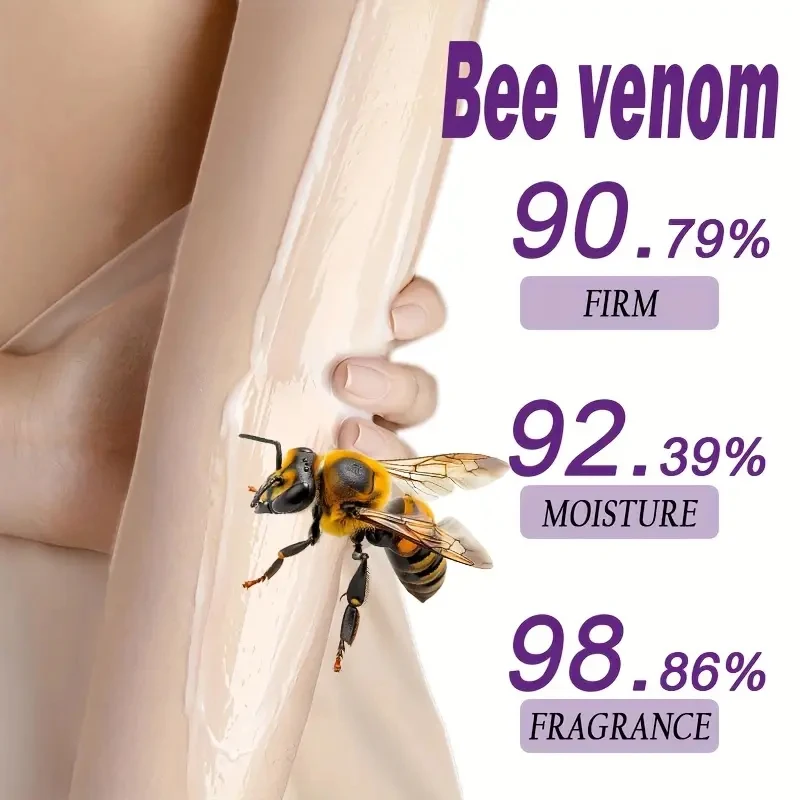 كريم تشكيل ذراع سم النحل، مرطب وشد، مناسب لجميع أنواع البشرة باللون البيج الفاتح على الذراع والبطن وحمض الهيالورونيك والفخذين والأرداف والعناية بالبشرة الخفيفة #3