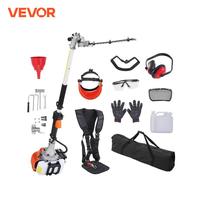 VEVOR 15.7-inch 26CC 2 Cycle Gas Hedge Trimmer Gas Powered Pole Hedge Trimmer 270°Adjustable Suitable for Trimming Shrubs Bushes