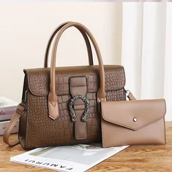 Fashionable and Trendy Crocodile Pattern Women's Crossbody Bag