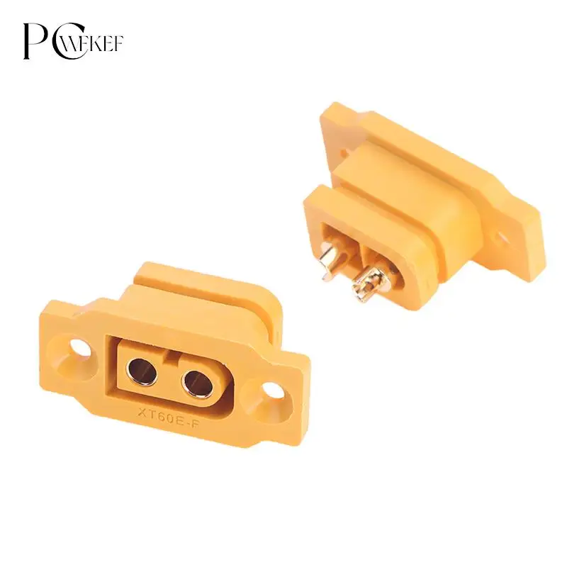 2pcs/lot XT60E-F XT60 XT 60 DC500V 30A-60A Female Plug Gold Plated Connector Power Battery Connecting Adapter