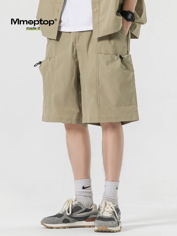 

MMOPTOP Hong Kong: Новые летние повседневные свободные шорты-бриджи для мужчин, молодежные, из полиэстера, в стиле рабочей одежды, для активного образа жизни.
