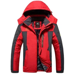 Winter Buiten Jassen Plus Size 5XL 6XL 7XL 8XL 9XL Dikker Fleece Warme Jassen Mannen Uitloper Waterdicht Winddicht Hooded Jas