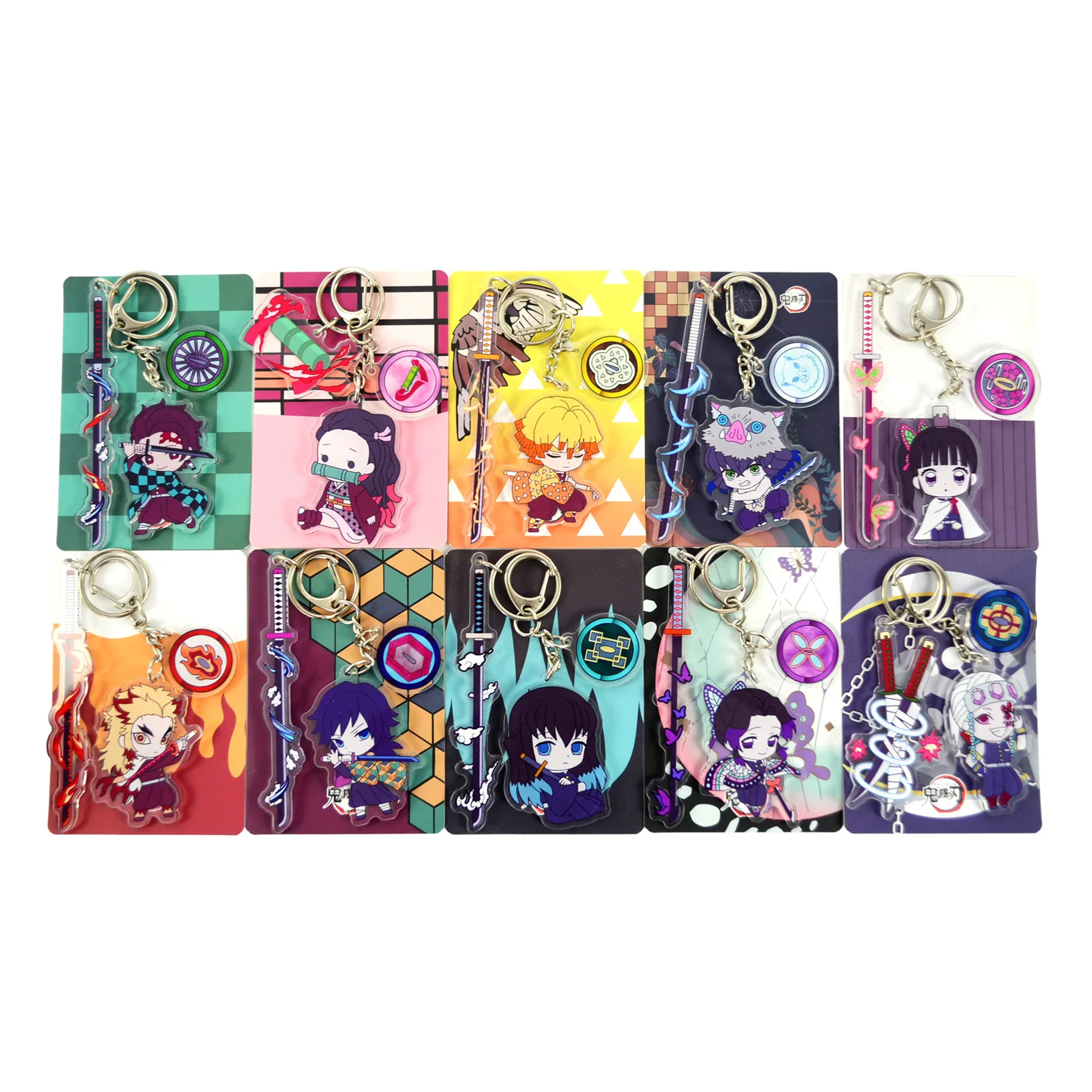 Nuova decorazione acrilica Demon Slayer Anime Tanjirou Nezuko Badge regalo per feste cosplay regalo per fan